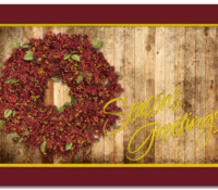 Holiday Wreath Card | Cardplant