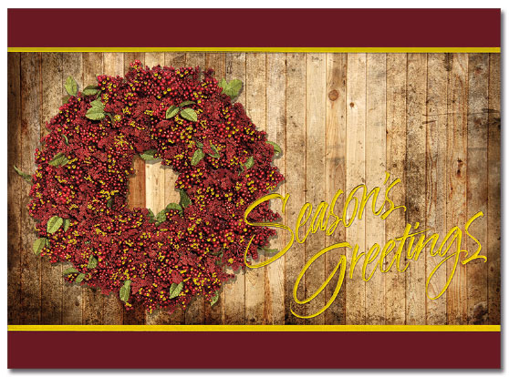 Holiday Wreath Card | Cardplant