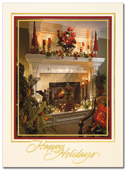 Warm Holiday Home Card | Cardplant