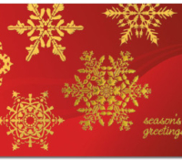 Golden Snowflakes