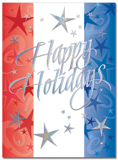 Patriotic Stars Card | Cardplant