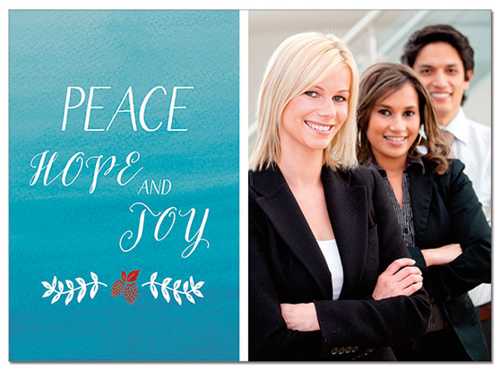 Peace and Joy Photo Card | Cardplant