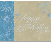 Floral Birthday Card