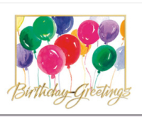 Colorful Balloons Card