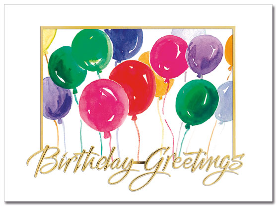 Colorful Balloons Card