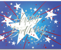 Star Birthday Card