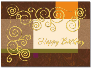 Foil Swirl Birthday