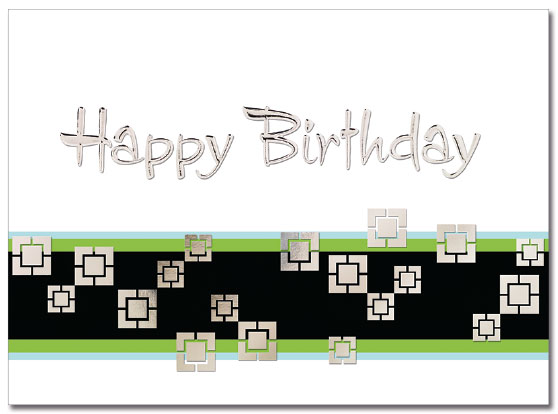 Modern Squares Birthday Card | Cardplant