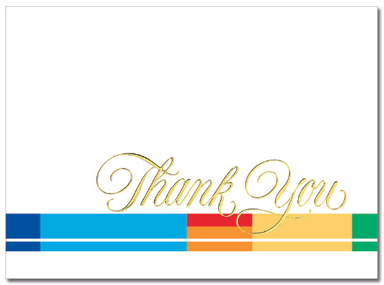 Colorful Thank You Card