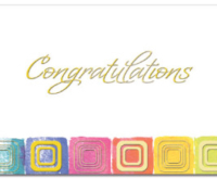 Watercolor Congratulations Card