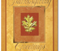 Oak Leaf Greetings Card | Cardplant