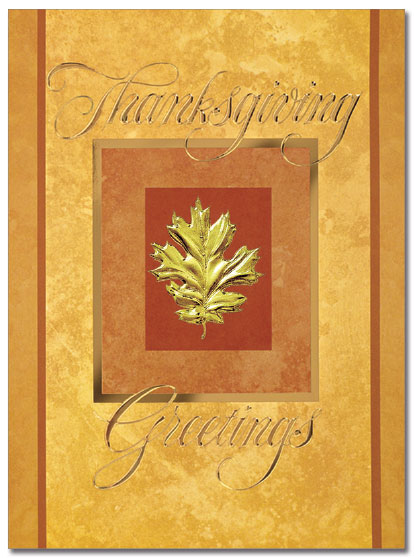 Oak Leaf Greetings Card | Cardplant