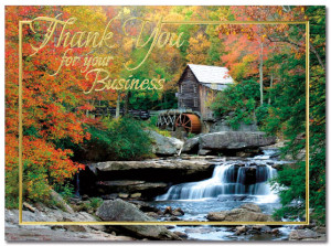 Autumn Mill Thank You Card