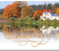 Lake Retreat Thanksgiving Card
