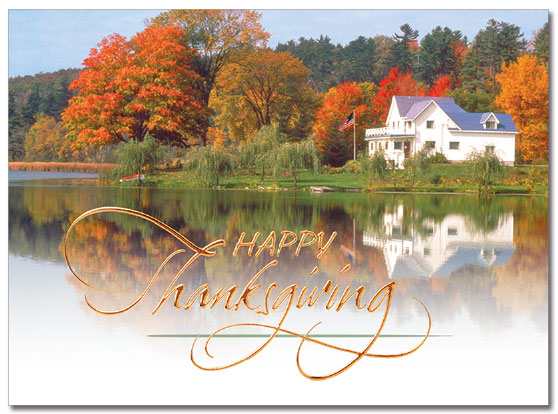 Lake Retreat Thanksgiving Card