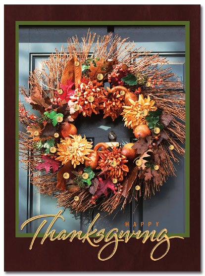 Thanksgiving Wreath Card