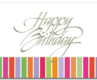 Colorful Stripes Card