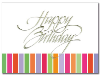 Colorful Stripes Card | Cardplant