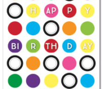 Birthday Circles Logo Card
