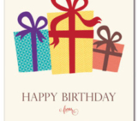 Birthday Packages Logo Card