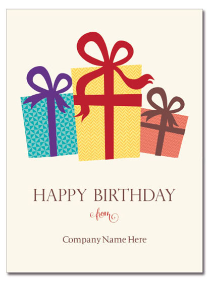 Birthday Packages Logo Card | Cardplant