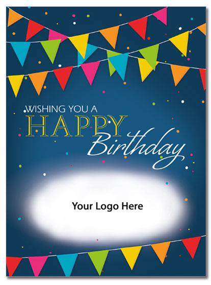 Pennant Birthday Logo Card | Cardplant