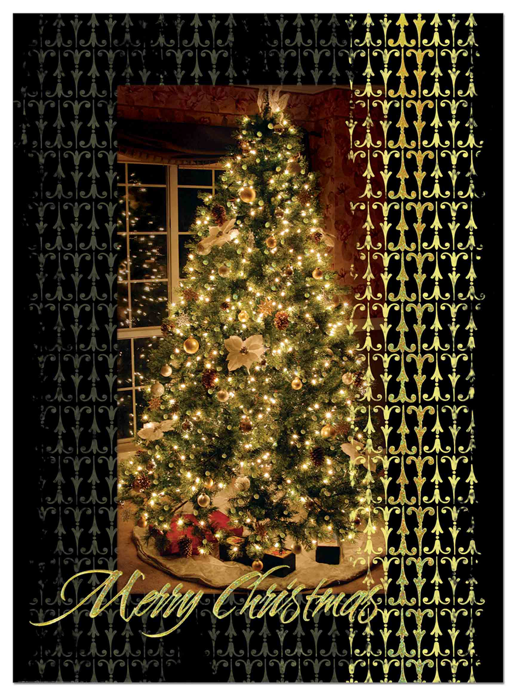 Decorated-Tree Holiday Card