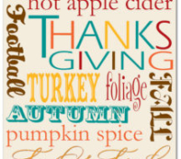 Thanksgiving Thoughts