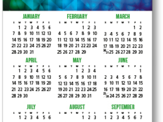 Graphic Mini Calendar